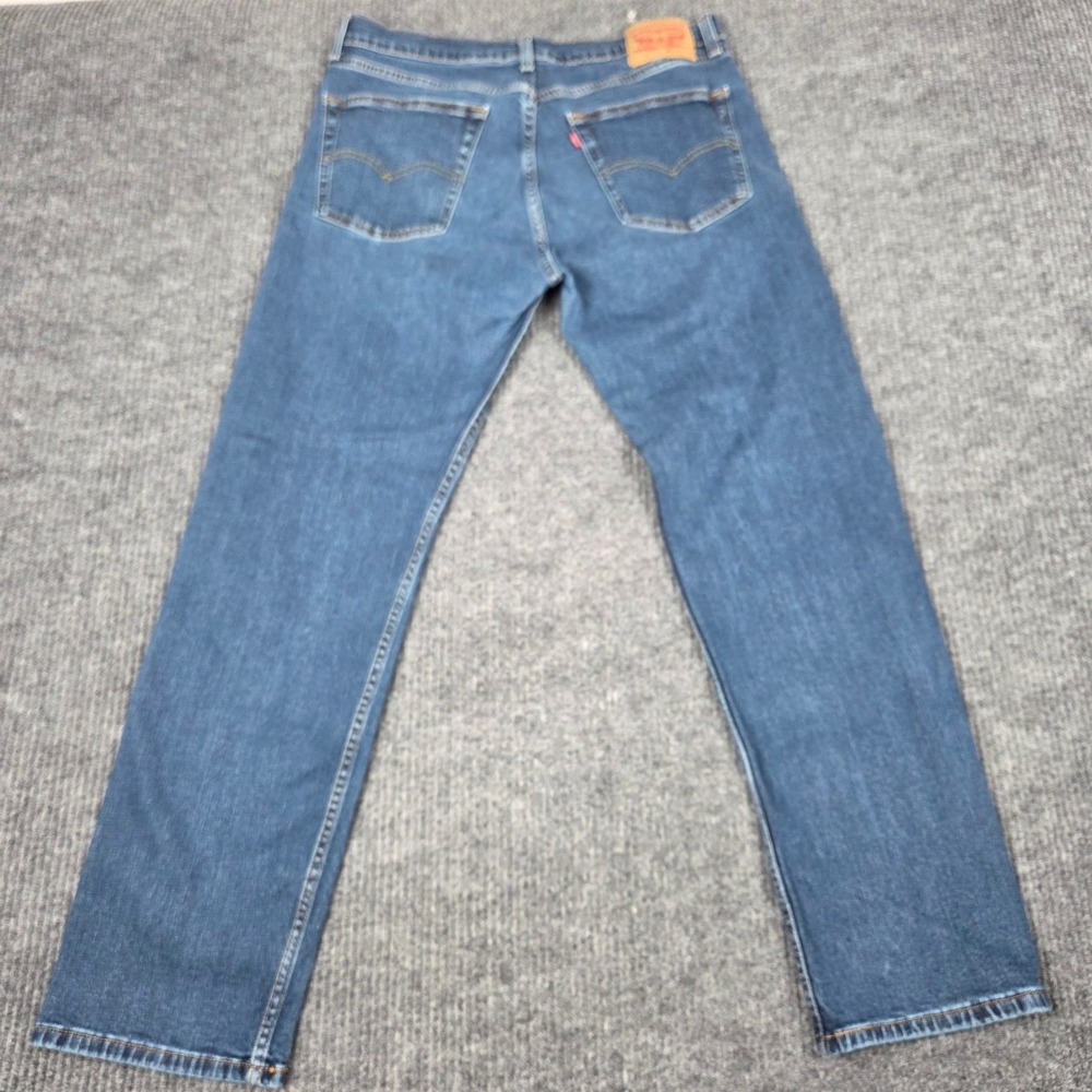 Levis 505 Regular Fit Straight Leg Jeans Mens 36x32 Medium Wash Blue 00505-2221